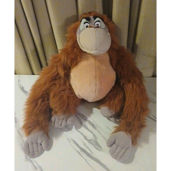 Disney The Jungle Book KING LOUIE Plush Stuffed Monkey Orangutan Hugging Hands - Picture 1 of 6